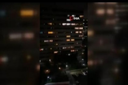 İran halkından pencereden dayanışma şarkısı