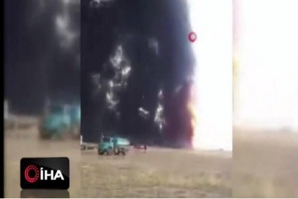 İran&#039;da petrol borusu patladı !