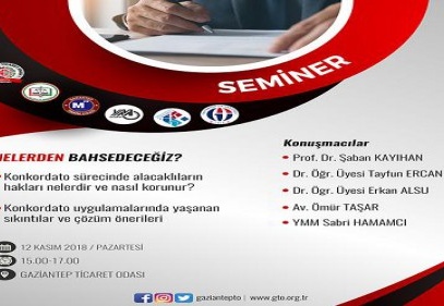 İş çevrelerine, iflasın koşulları ve hukuki süreci anlatılacak