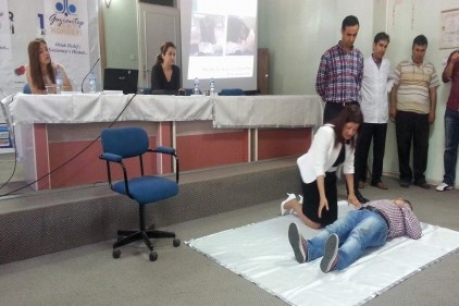 İş Sağlığı ve Güvenliği eğitimi veriliyor