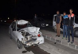 İş yerinden çıkan karı koca trafik kazasında öldü