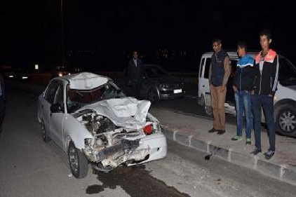 İş yerinden çıkan karı koca trafik kazasında öldü