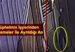 İş yerinden hırsızlık anları güvenlik kamerasında