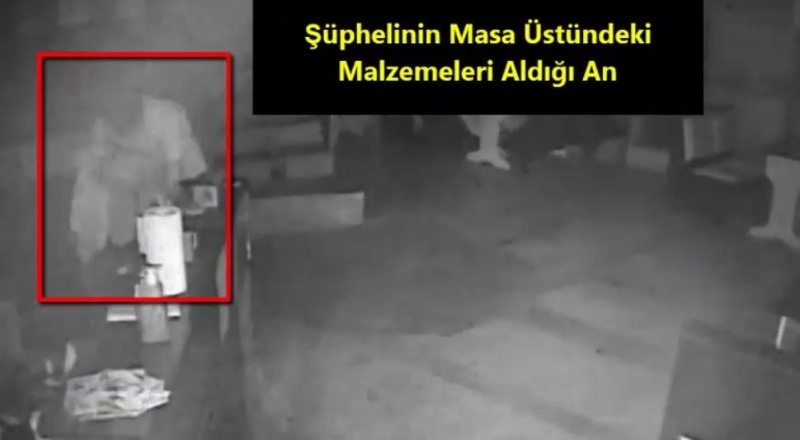 İş yerinden hırsızlık anları kamerada
