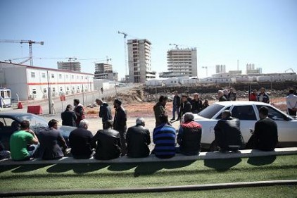 İşçiler eylem yaptı