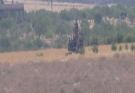 İŞID militanlarınca kullanılan iş makinası mayına basınca patladı