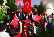 Işık, ses ve görüntü gösterisiyle cumhuriyet coşkusu yaşandı