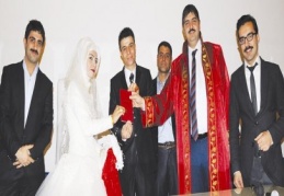 İşitme engelli çift mutluluğa “evet” dedi