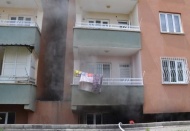 İslahiye ilçesinde bir apartmanın kazan dairesinde çıkan yangın korkuya neden oldu.
