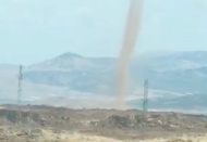 İslahiye ilçesinde hortum korkuya neden oldu