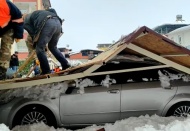 İslahiye’de çatılar çöktü