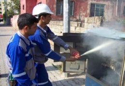 İslahiye’deki bir trafoda yangın çıktı