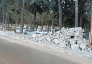 İslahiye’deki mezarlık da tahrip oldu