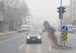 İslahiye’yi sis bürüdü