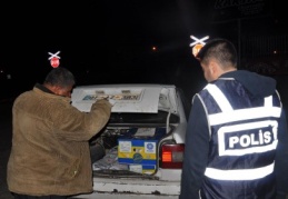 İslahye’de araçlar didik didik aranıyor