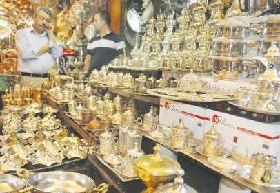 İşlemeli çaydanlık ve tepsilere yoğun ilgi var