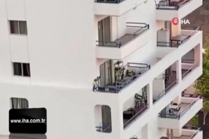 İspanya&#039;da küçük kızın tehlikeli oyunu kamerada