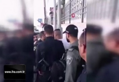 İsrail işgaline karşı çıkan genç darp edilip tutuklandı