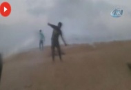 İsrail’in bombalı saldırı anı kameralara yansıdı