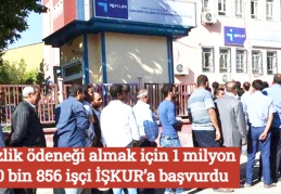 İşsizlik ödeneği almak için 1 milyon 510 bin 856 işçi İŞKUR’a başvurdu