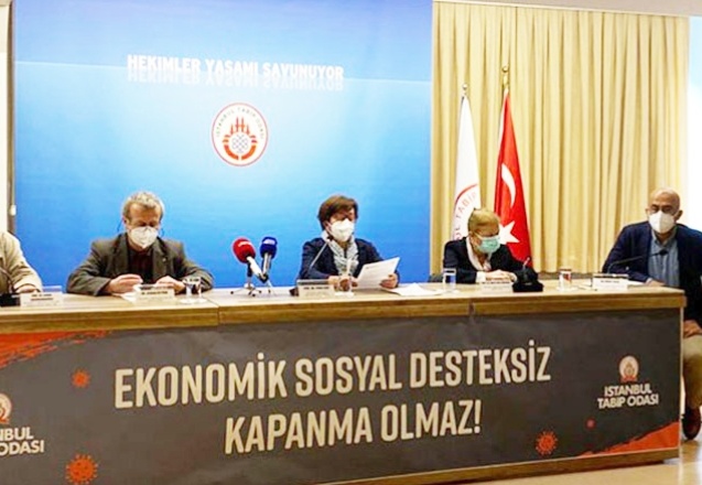 İstanbul Tabip Odası: Ekonomik sosyal desteksiz kapanma olmaz