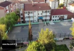 İstanbul'da ağır hasar gören okullar havadan görüntülendi