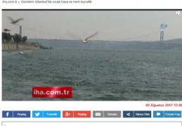 İstanbul’da sıcak hava ve nem bunalttı