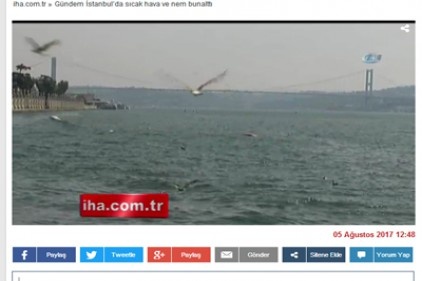 İstanbul’da sıcak hava ve nem bunalttı