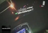 İstanbul'da trafikte otomobilini diziyle kullanan maganda kamerada
