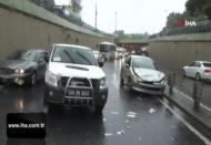 İstanbul'da yağışlı hava kazaları da beraberinde getirdi