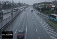 İstanbul'da yeni yılın ilk gününde yollar boş kaldı