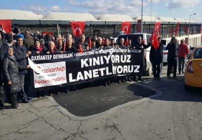 İstanbul’daki Gaziantepliler de terör için meydanlara indi