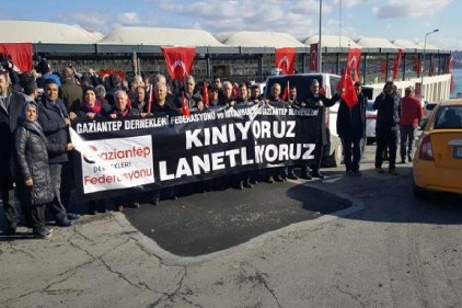 İstanbul&#8217;daki Gaziantepliler de terör için meydanlara indi