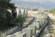 İstanbul’dan sevk edilen askeri araçları taşıyan tren, Gaziantep'e ulaştı