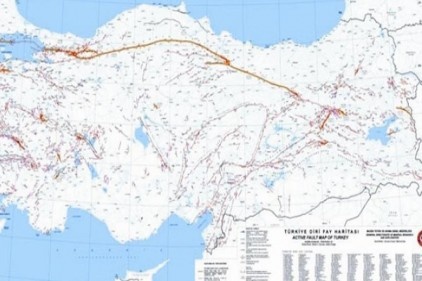 İşte yenilenmiş fay haritası 