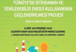 İstihdamın ve Yenilenebilir Enerji Kullanımı Projesi tanıtılacak