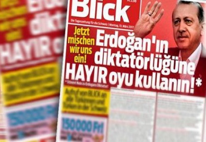 İsviçre gazetesi manşetten 'Hayır' çağrısı yaptı