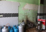 İşyerinde sıkışmış gaz patlaması