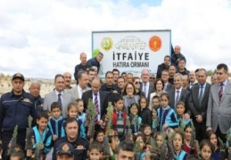 “İtfaiye Hatıra Ormanı”nın açılışı törenle yapıldı