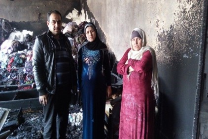 İtfaiye, yangında mahsur kalan Suriyeli aileyi kurtardı