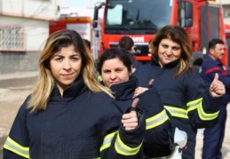 İtfaiyede 6 kadın görev yapıyor