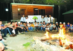 İzci kampı şenliğe dönüştü