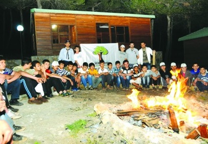 İzci kampı şenliğe dönüştü