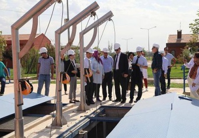 Japon İşbirliği Aajansı'nın yetkilileri Kilis'te atık su arıtma tesisini ziyaret etti