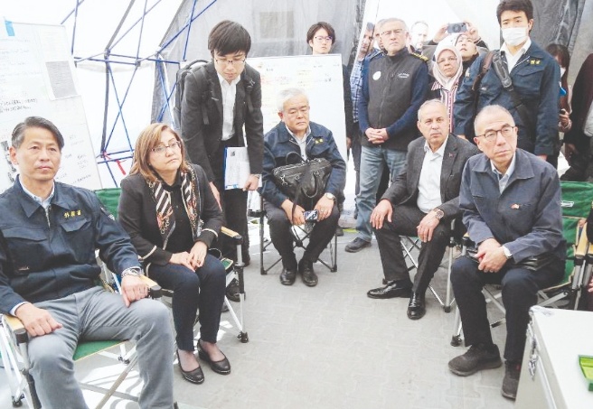 Japonya Dışişleri Bakan Yardımcısı Yamada Kenji, sahra hastanesini ziyaret etti