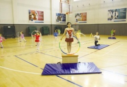 Jimnastik gösterileri sergilediler 