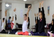 Jimnastik sporuna ilk adımlarını atıyorlar