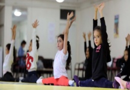 Jimnastik sporuna ilk adımlarını atıyorlar