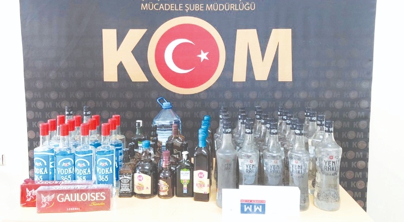 Kaçak cep telefonu, sigara ve sahte alkol operasyonu