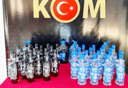 Kaçak içki operasyonunda 2 gözaltı